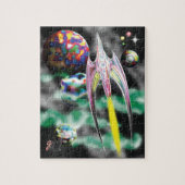 Glass Rocket Jigzaag Puzzle Legpuzzel (Verticaal)