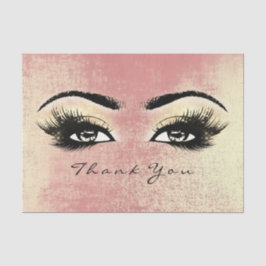 Glass Roos Gold Peach Lashes Hartelijk dank Tissuepapier