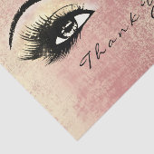 Glass Roos Gold Peach Lashes Hartelijk dank Tissuepapier (Detail)