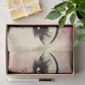 Glass Roos Gold Peach Lashes Hartelijk dank Tissuepapier (Geschenk)
