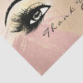 Glass Roos Gold Peach Lashes Hartelijk dank Tissuepapier (Detail)