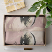 Glass Roos Gold Peach Lashes Hartelijk dank Tissuepapier (Geschenk)