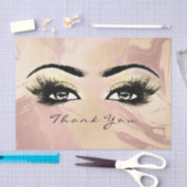 Glass Roos Gold Peach Lashes Hartelijk dank Tissuepapier (Craft)