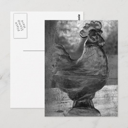 Glass Rooster Briefkaart (Voorkant / Achterkant)
