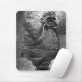 Glass Rooster Muismat (Met muis)