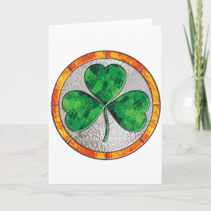 Glass Shamrock Kaart