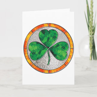 Glass Shamrock Kaart