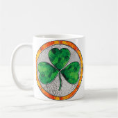 Glass Shamrock Koffiemok (Links)