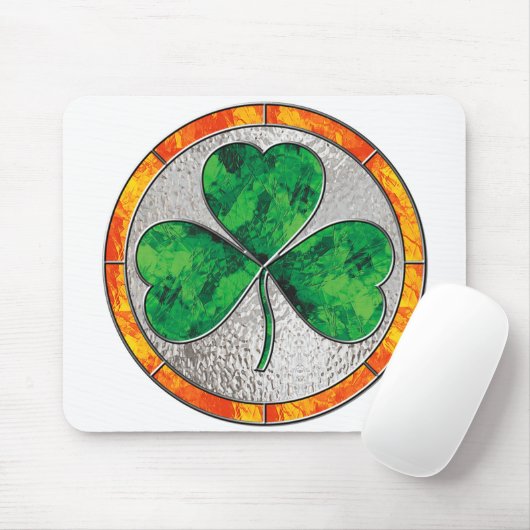 Glass Shamrock Muismat (Met muis)