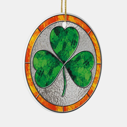 Glass Shamrock Ornament (Rechts)