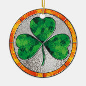 Glass Shamrock Ornament (Voorkant)