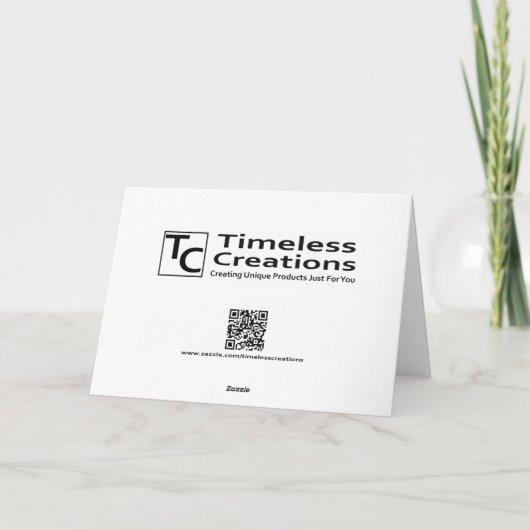 Glass Shamrock Reflection Kaart (Achterkant)