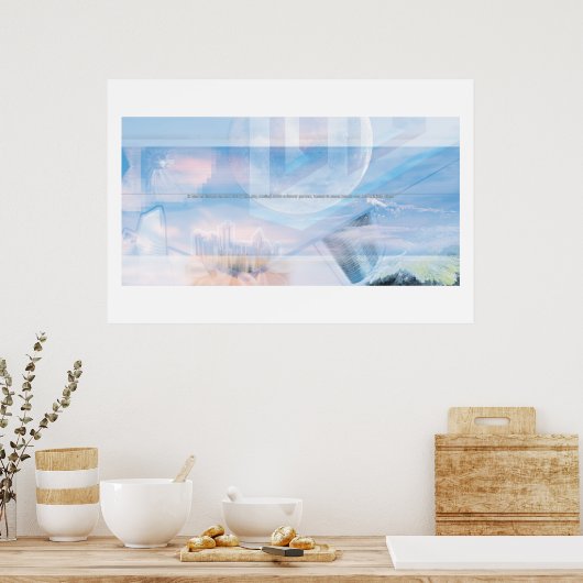 Glass Sky Poster (Keuken)