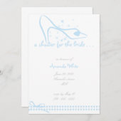 Glass Slipper Bridal Shower Kaart (Voorkant / Achterkant)