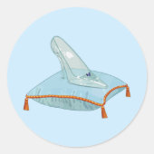 Glass Slipper Ronde Sticker (Voorkant)
