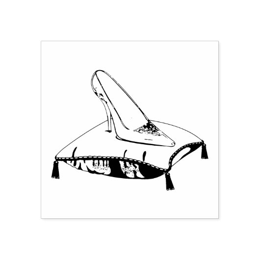 Glass Slipper Rubberstempel (Afrduk)