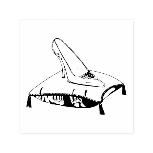 Glass Slipper Zelfinktende Stempel (Design)