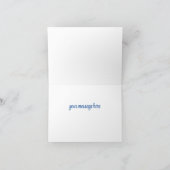 Glass sneeuwvlokken Yuletide Feestdagen Kaart (Binnen)