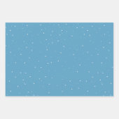 Glass Snowball Winter Village Blue Kerstmis Inpakpapier Vel (Voorkant 2)