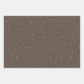 Glass Snowball Winter Village Brown Kerstmis Inpakpapier Vel (Voorkant 2)