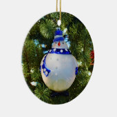 Glass Snowman Ornament (Rechts)