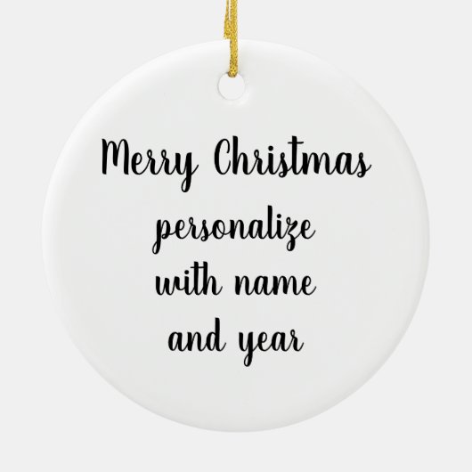 Glass Snowman Ornament (Achterkant)