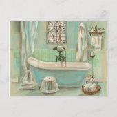 Glass Tegel Bath Briefkaart (Voorkant)