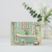 Glass Tegel Bath Briefkaart (Staand voorkant)