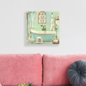 Glass Tegel Bath Canvas Afdruk (Insitu (Woonkamer))