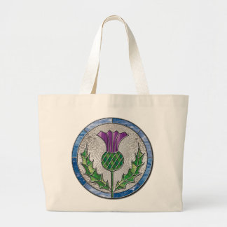 Glass Thistle Grote Tote Bag