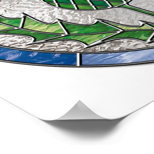 Glass Thistle Poster (Hoek)