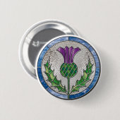 Glass Thistle Ronde Button 5,7 Cm (Voorkant /achterkant)