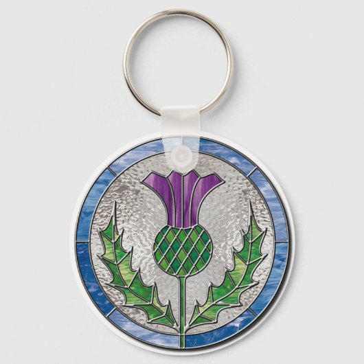 Glass Thistle Sleutelhanger (Voorkant)