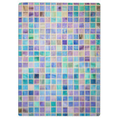Glass Tile Mosaic cool modern kleurrijk Klembord (Achterkant)