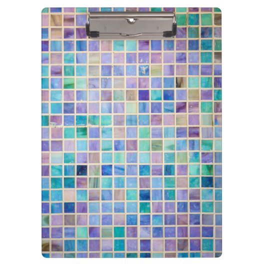 Glass Tile Mosaic cool modern kleurrijk Klembord (Voorkant)