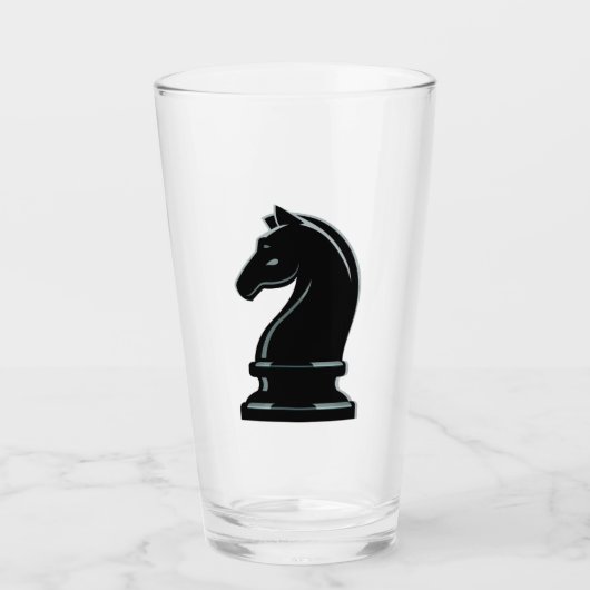 Glass Tumbler Chess 16 onz (Voorkant)