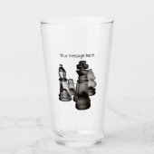 Glass Tumbler Chess 16 onz (Voorkant)
