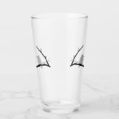 Glass Tumbler - Hummingbird Sitting on Tree Branch (Rechts)
