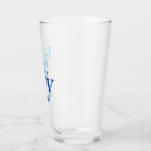 Glass Tumbler - Initialen in de schaduw met naam i (Links)