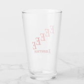 Glass Tumbler - Initialen in de schaduw met naam i (Achterkant)