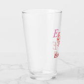 Glass Tumbler - Initialen in de schaduw met naam i (Rechts)