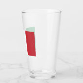 Glass Tumbler Italy Flag 16 onz (Links)