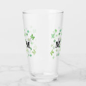 Glass Tumbler - Jumbried Letters in Green (Links)