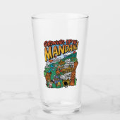 Glass Tumbler "Opgroeien in Mandan" (Voorkant)