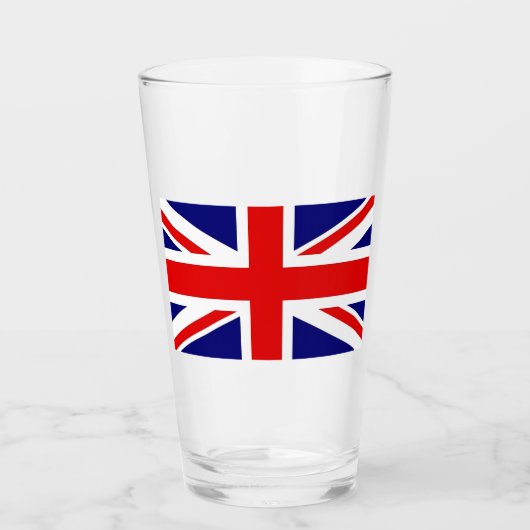 Glass Tumbler United Kingdom Flag (Voorkant)