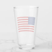 Glass Tumbler USA Flag 16 onz (Achterkant)