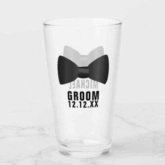 Glass Tumbler van gepersonaliseerd Stropdas voor w (Voorkant)