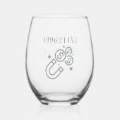 Glass Tumbler with Grabovoi Code | Money Magnet |  Wijnglas Zonder Voet (Voorkant)