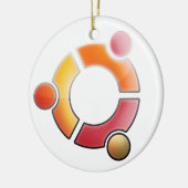 Glass Ubuntu Ornament (Links)