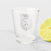 Glass van de politie van Grammar Shot Glas (Achterkant)